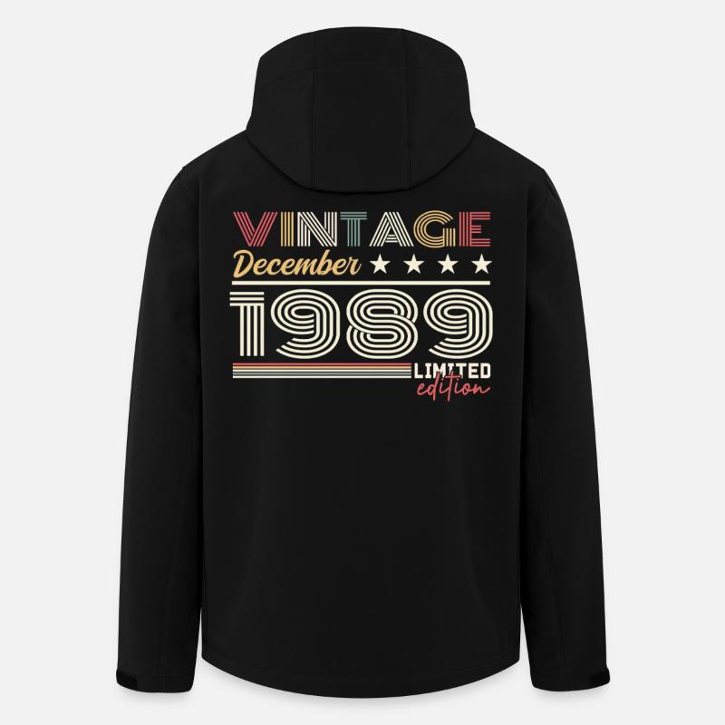 December 1989 Gift - Men’s Recycled Softshell Jacket by Stanley/Stella - black