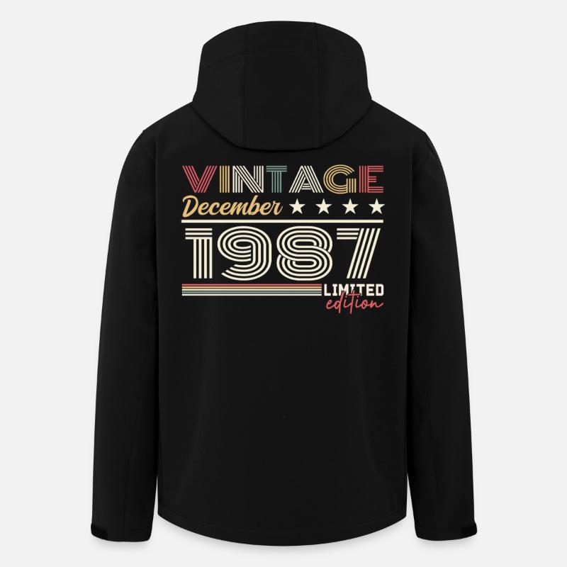 Geschenk Dezember 1987 - Recycelte Männer Softshell-Jacke von Stanley/Stella - Schwarz