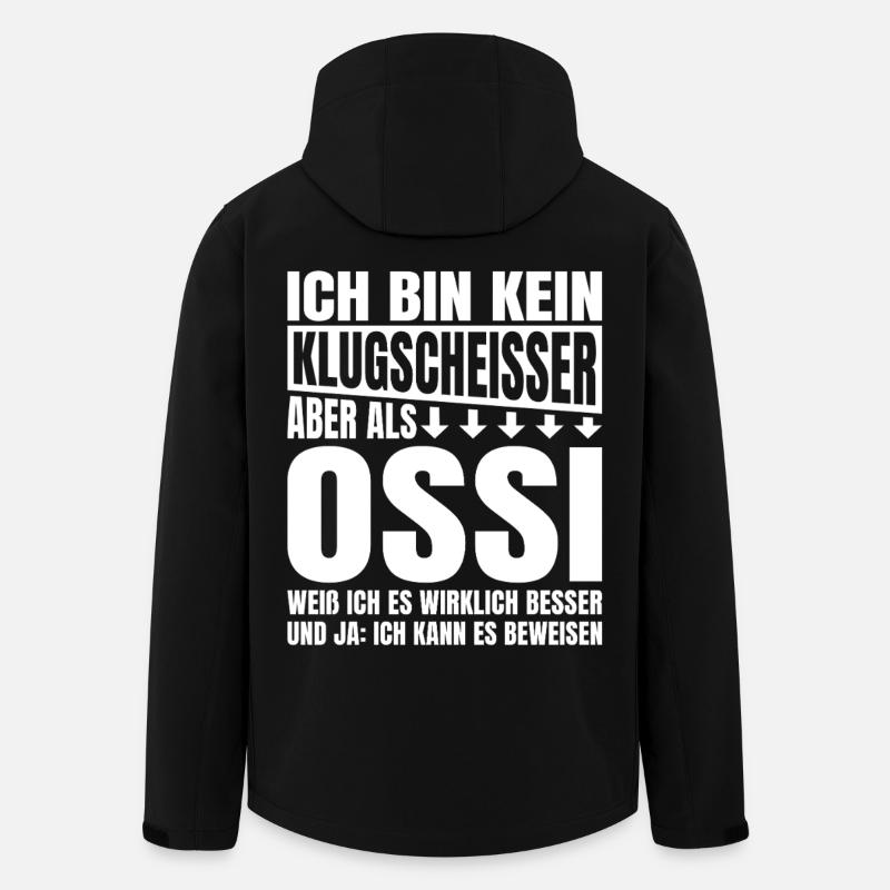 I'm not a smartass Ossi - Men’s Recycled Softshell Jacket by Stanley/Stella - black