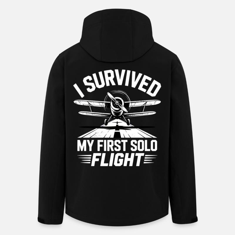 Erster Flug Flugzeugflug - Recycelte Männer Softshell-Jacke von Stanley/Stella - Schwarz