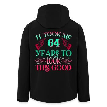 Il a fallu 64 ans pour être aussi beau - Veste softshell homme en polyester recyclé Stanley/Stella - noir - Dos - AI Model Male 185 light (185cm)