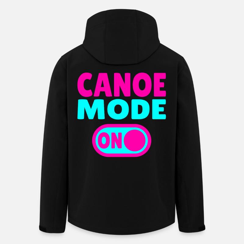 Canoe Mode ON - Recycelte Männer Softshell-Jacke von Stanley/Stella - Schwarz