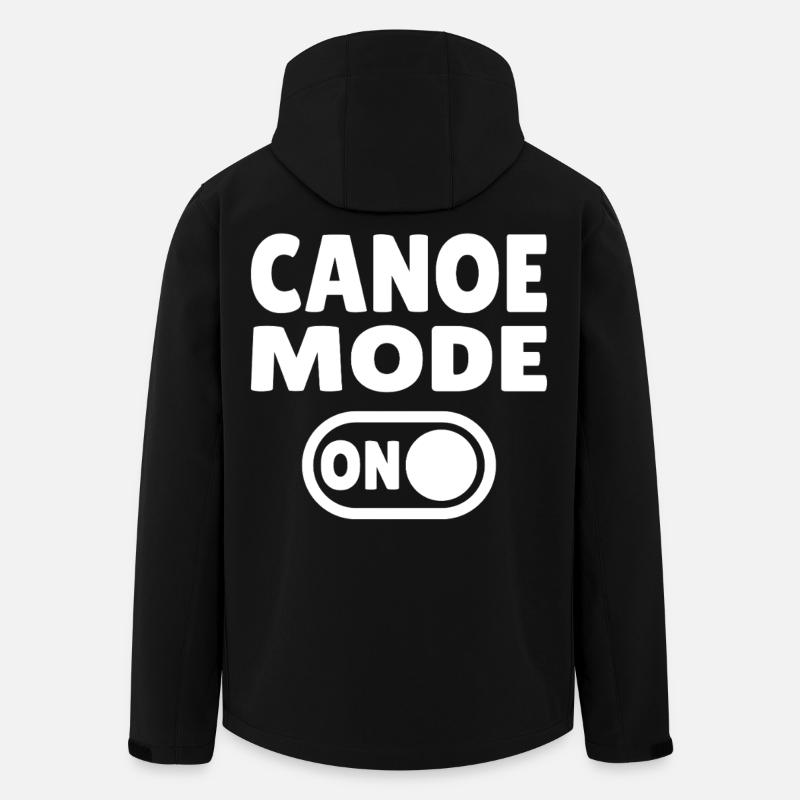 Mode canoë activé - Veste softshell homme en polyester recyclé Stanley/Stella - noir