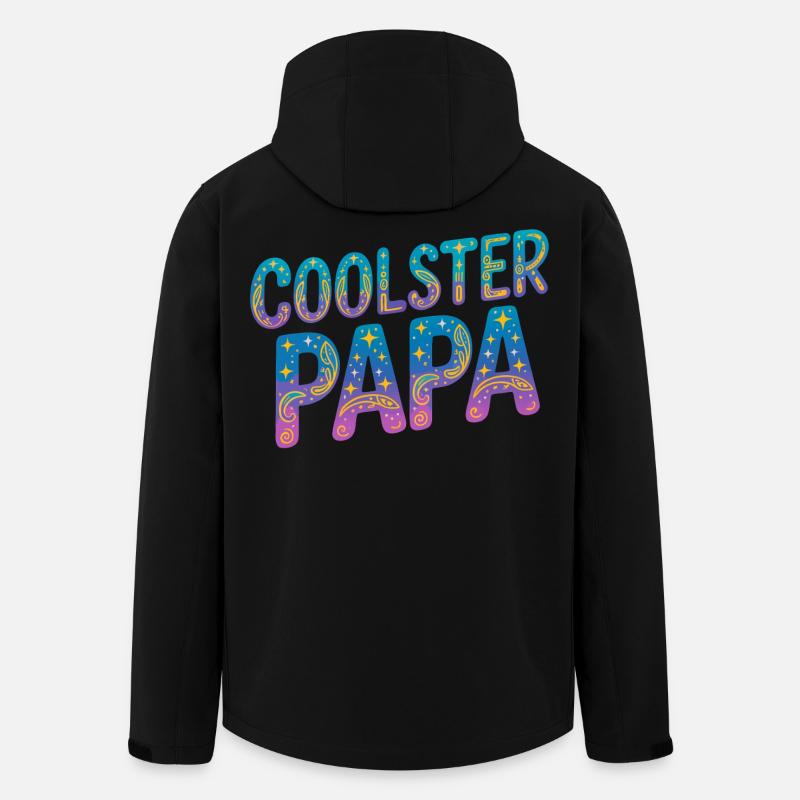 Coolest dad design - Men’s Recycled Softshell Jacket by Stanley/Stella - black