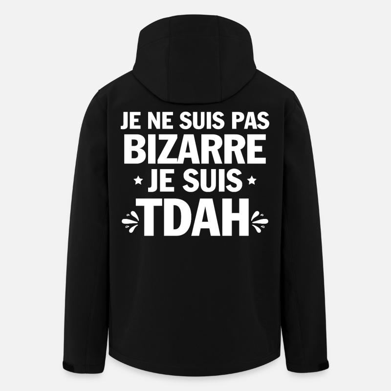 Ich habe ADHS, Humor und Hyperaktivität. - Recycelte Männer Softshell-Jacke von Stanley/Stella - Schwarz