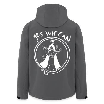 Yes Wiccan - Veste softshell homme en polyester recyclé Stanley/Stella - charbon - Dos - AI Model Male 185 light (185cm)