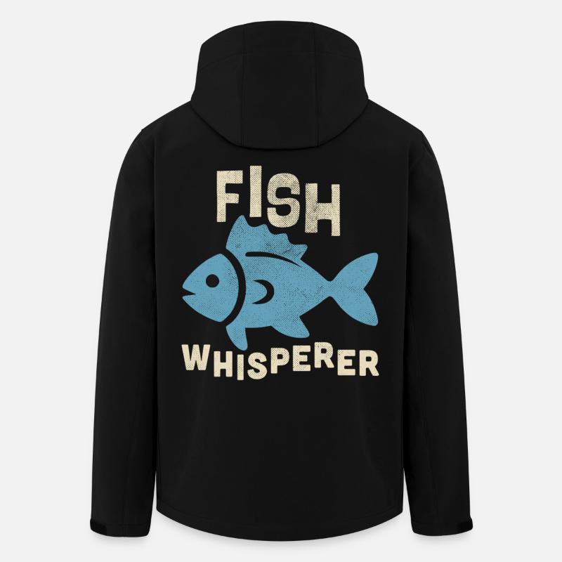 Chuchoteur de poissons - Veste softshell homme en polyester recyclé Stanley/Stella - noir