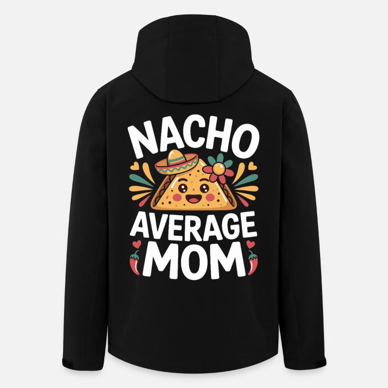 Nacho Maman Moyenne Drôle - Veste softshell homme en polyester recyclé Stanley/Stella - noir