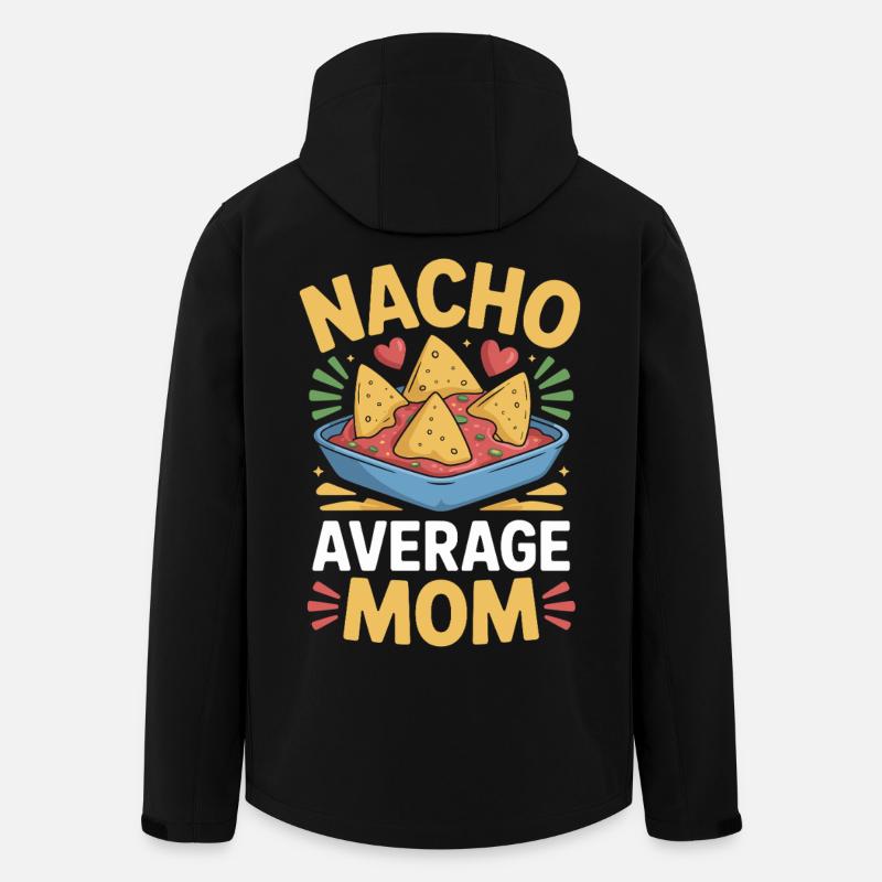 Nacho Durchschnittliche Mama Lustig - Recycelte Männer Softshell-Jacke von Stanley/Stella - Schwarz