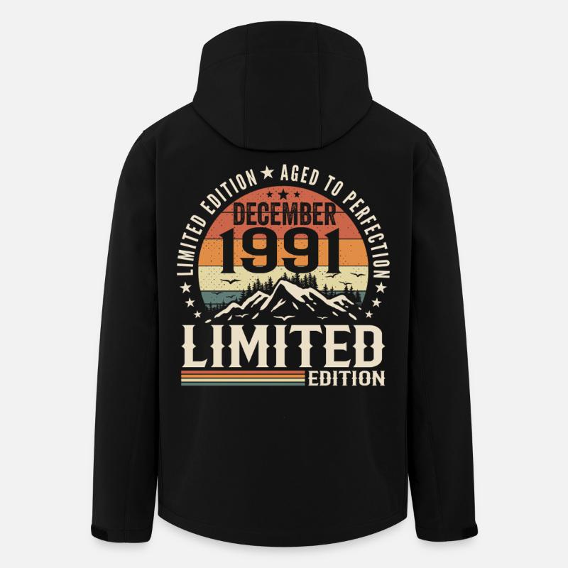 December 1991 Gift - Men’s Recycled Softshell Jacket by Stanley/Stella - black