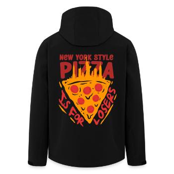 Plat profond Pizza Chicargo - Veste softshell homme en polyester recyclé Stanley/Stella - noir - Dos - AI Model Male 185 light (185cm)