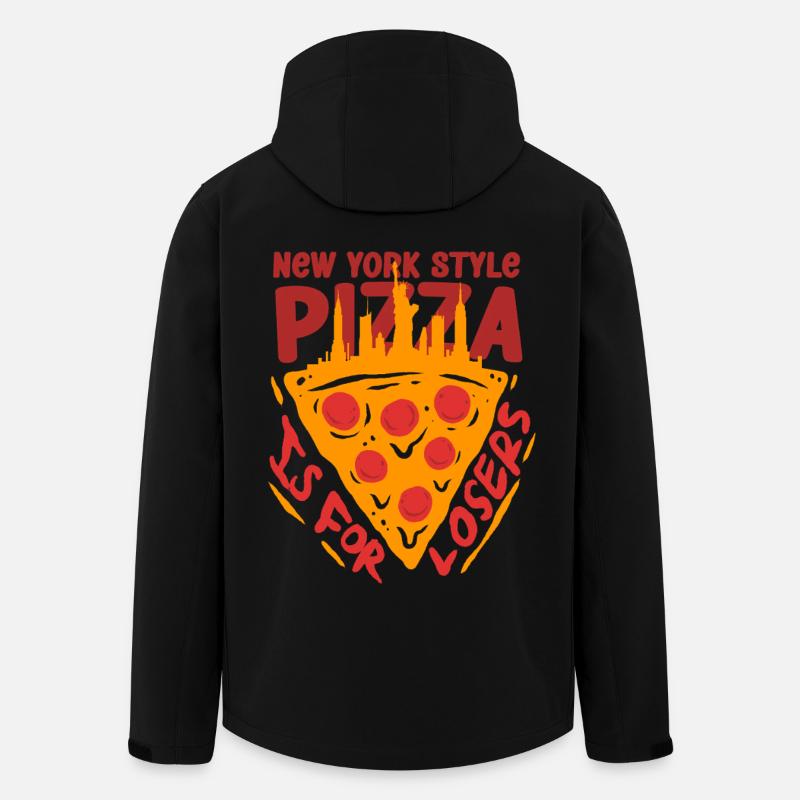 Deep Dish Pizza Chicargo - Men’s Recycled Softshell Jacket by Stanley/Stella - black