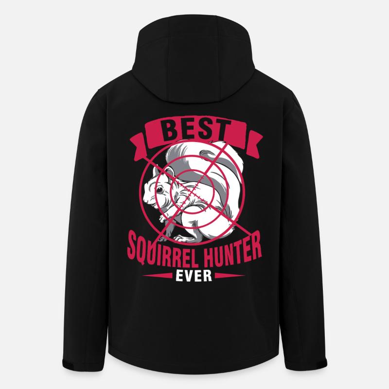 Squirrel Hunter Tree Rat - Men’s Recycled Softshell Jacket by Stanley/Stella - black