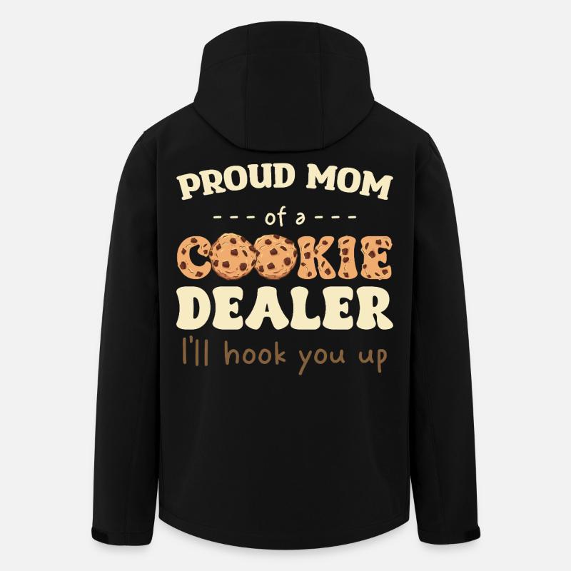 Stolze Mama eines Cookie-Verkäufers - Recycelte Männer Softshell-Jacke von Stanley/Stella - Schwarz