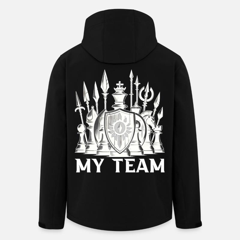 Échecs - Veste softshell homme en polyester recyclé Stanley/Stella - noir