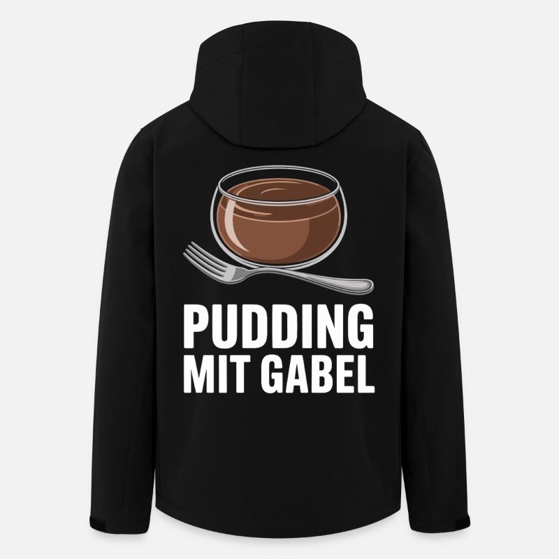 Pudding with fork - Men’s Recycled Softshell Jacket by Stanley/Stella - black