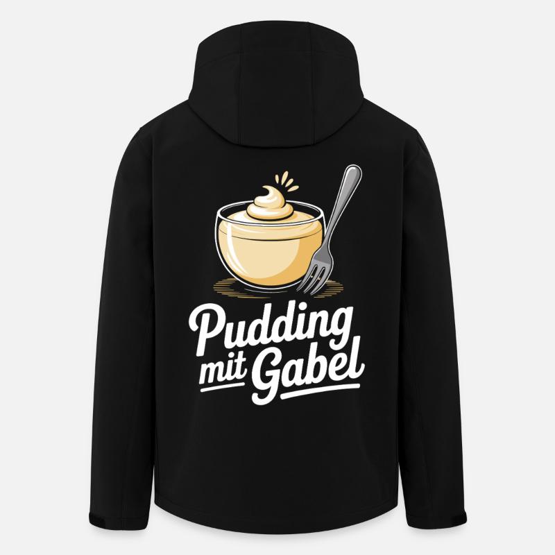 Pudding à la fourchette - Veste softshell homme en polyester recyclé Stanley/Stella - noir