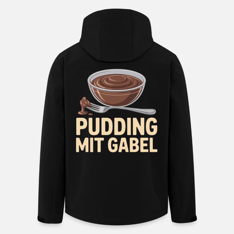 Pudding à la fourchette - Veste softshell homme en polyester recyclé Stanley/Stella - noir