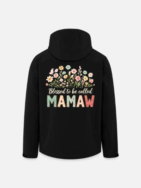 Gesegnet Mamaw genannt zu werden - Men’s Recycled Softshell Jacket by Stanley/Stella - black