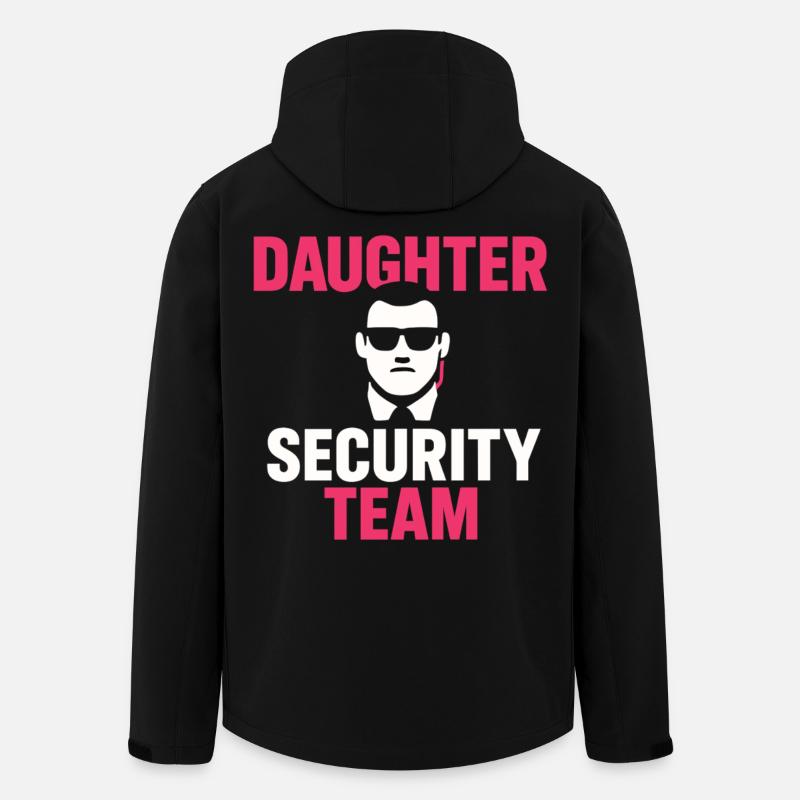 Daughter Security Team Vater Schutz - Recycelte Männer Softshell-Jacke von Stanley/Stella - Schwarz