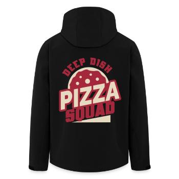 Deep Dish Pizza Squad Chicargo - Men’s Recycled Softshell Jacket by Stanley/Stella - black - Back - AI Model Male 185 light (185cm)