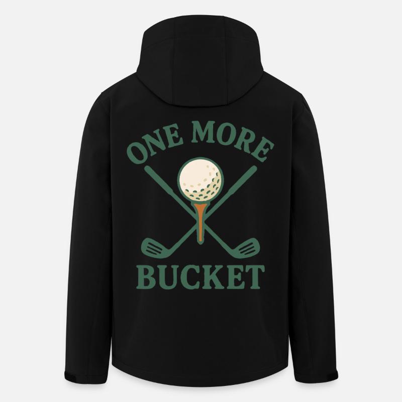 Ein weiterer Eimer Golfschläger Fun Design - Recycelte Männer Softshell-Jacke von Stanley/Stella - Schwarz