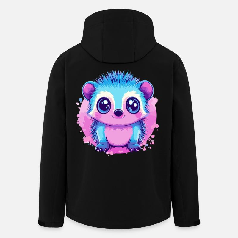 Kunterbuntes Kuschelmonster - Recycelte Männer Softshell-Jacke von Stanley/Stella - Schwarz