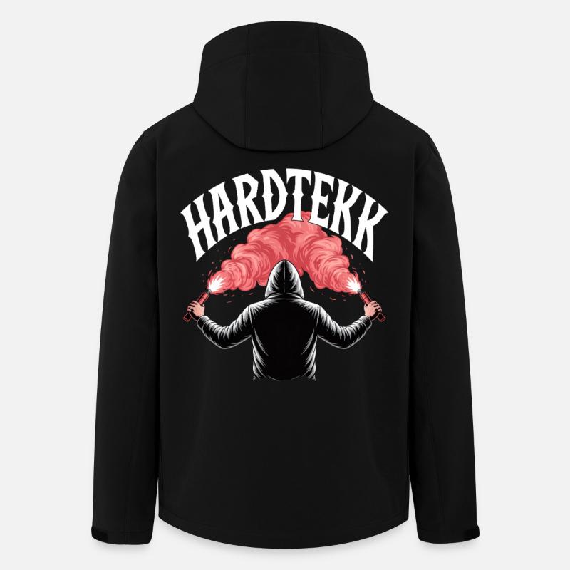 Hardtekk Tekke Allemagne de l’Est - Veste softshell homme en polyester recyclé Stanley/Stella - noir