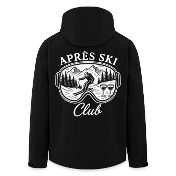 Après Ski Club - Recycelte Männer Softshell-Jacke von Stanley/Stella - Schwarz - Hinten - AI Model Male 185 light (185cm)