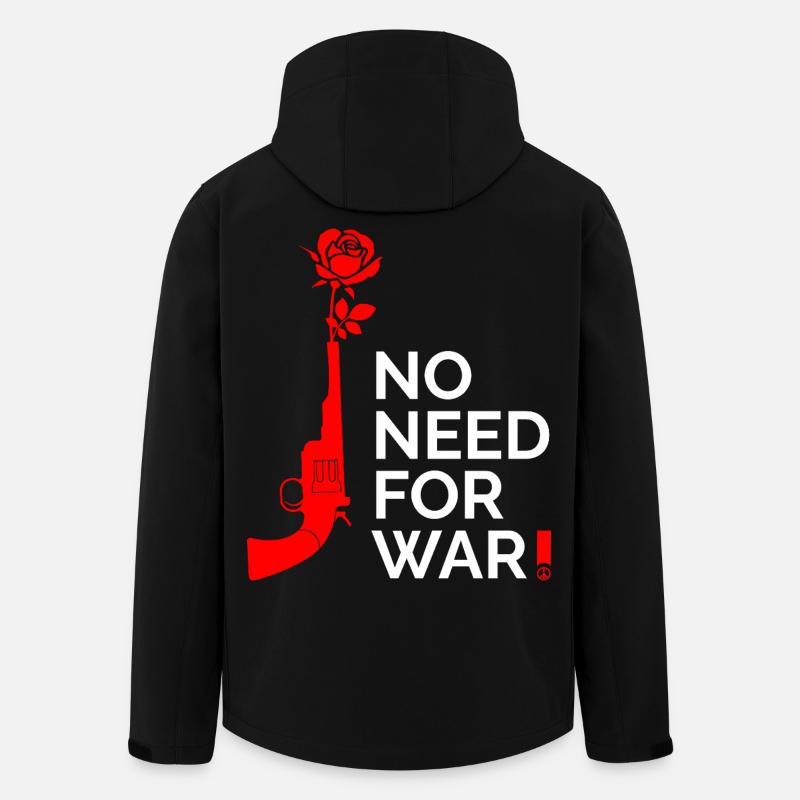 no war - Men’s Recycled Softshell Jacket by Stanley/Stella - black