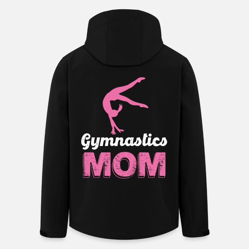 Gymnastics Mom Silhouette - Recycelte Männer Softshell-Jacke von Stanley/Stella - Schwarz