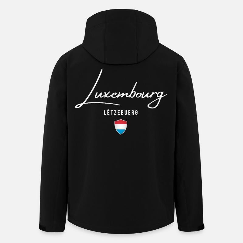 Made in Luxembourg, Luxembourg pride - Men’s Recycled Softshell Jacket by Stanley/Stella - black