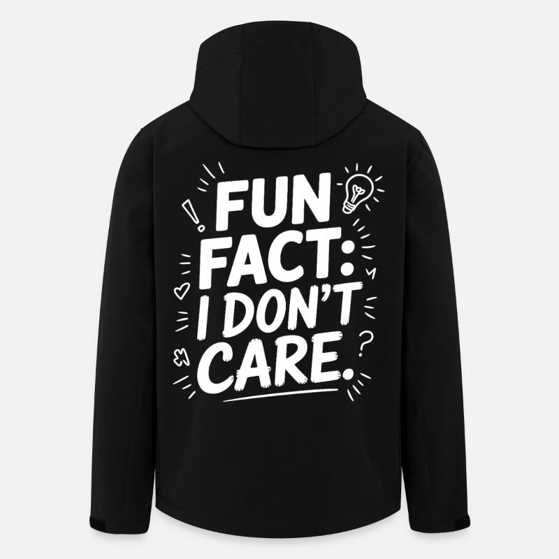 Fun Fact I don't care - Men’s Recycled Softshell Jacket by Stanley/Stella - black