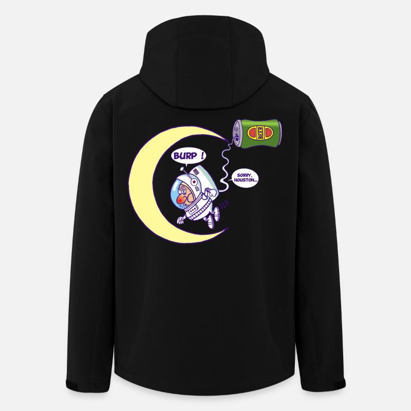 Astronaut und Bier - Recycelte Männer Softshell-Jacke von Stanley/Stella - Schwarz