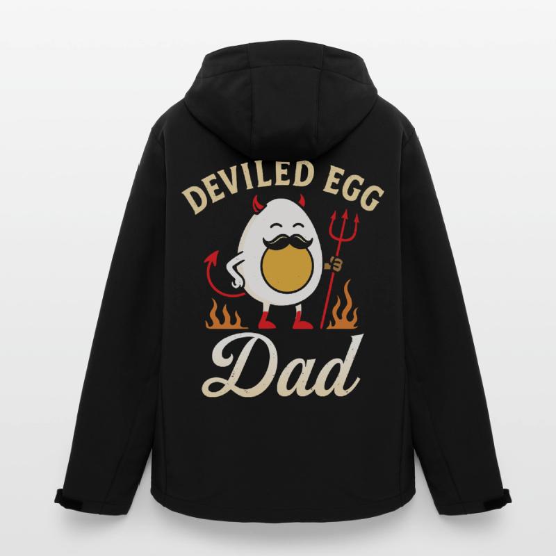 Deviled Egg Dad Thanskgiving Dinner Men’s Recycled Softshell Jacket by Stanley/Stella