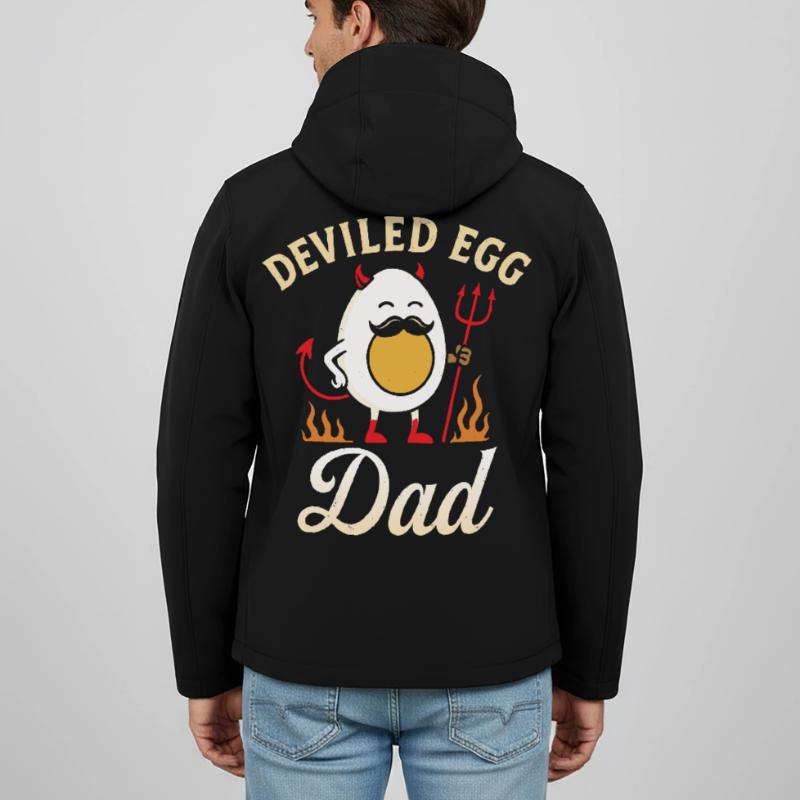 Deviled Egg Dad Thanskgiving Dinner Men’s Recycled Softshell Jacket by Stanley/Stella
