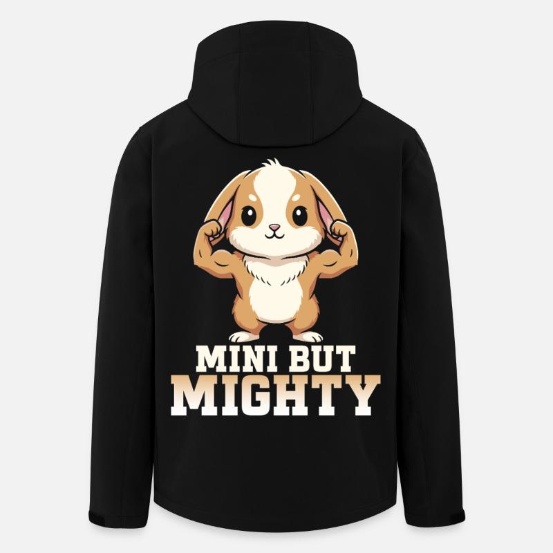 Holland Lop Rabbit Humor - Men’s Recycled Softshell Jacket by Stanley/Stella - black