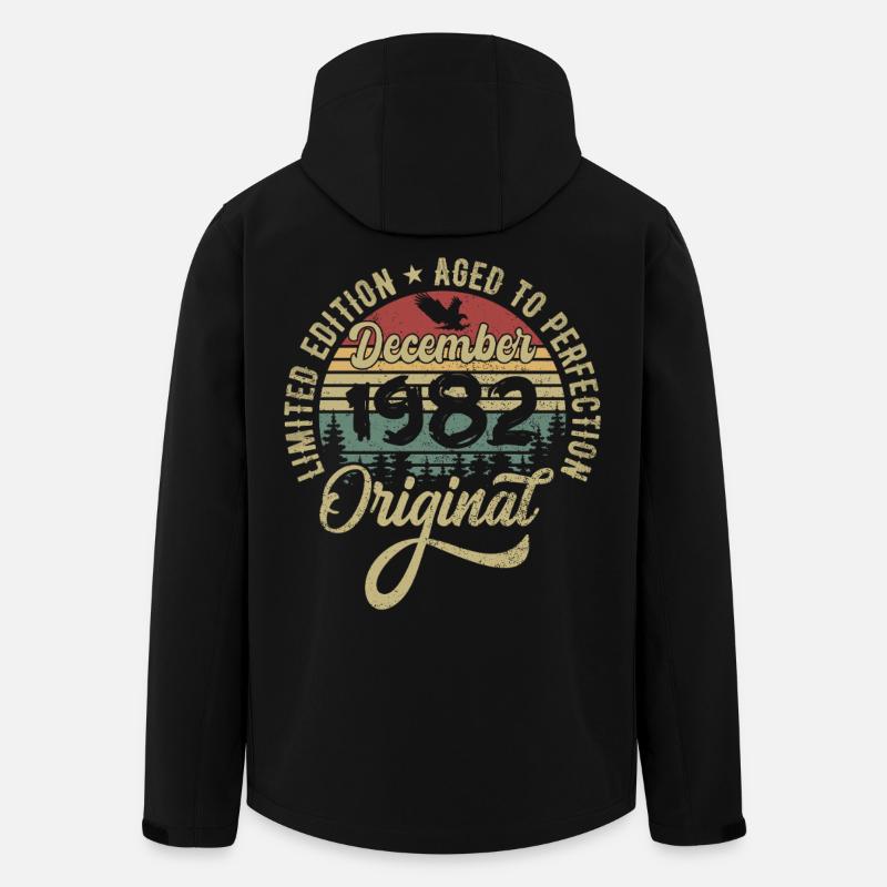 Dezember 1982 - Legende Seit Dezember 1982 - Recycelte Männer Softshell-Jacke von Stanley/Stella - Schwarz