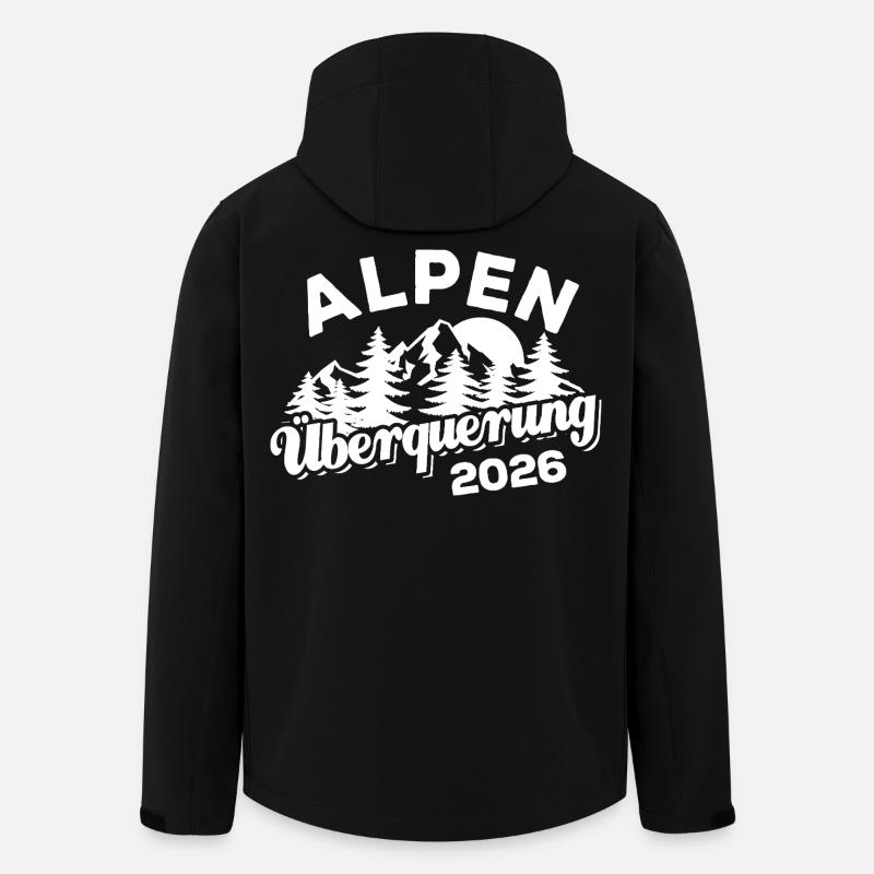 Crossing the Alps 2026 - Hiking - Men’s Recycled Softshell Jacket by Stanley/Stella - black