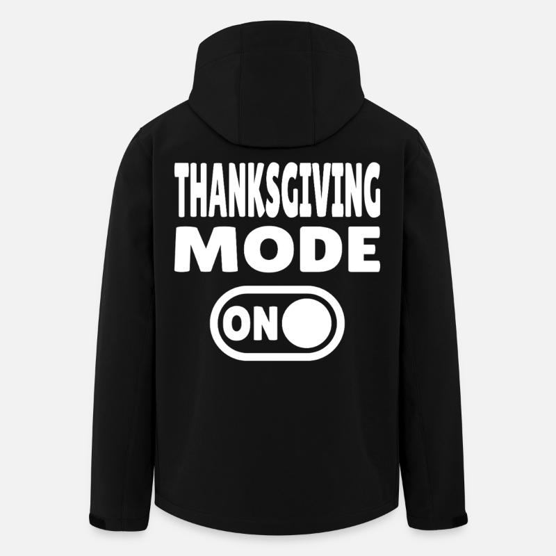 Thanksgiving Mode ON - Recycelte Männer Softshell-Jacke von Stanley/Stella - Schwarz