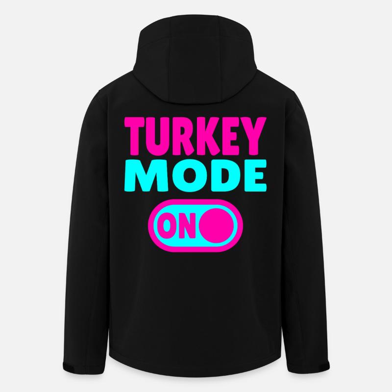 Turkey Mode ON - Recycelte Männer Softshell-Jacke von Stanley/Stella - Schwarz