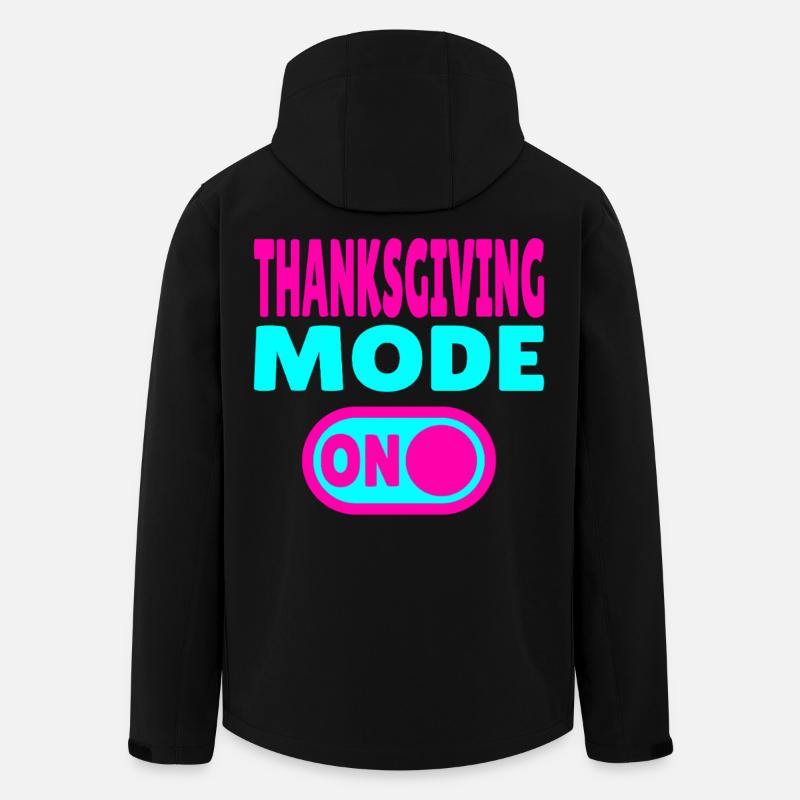 Thanksgiving Mode ON - Recycelte Männer Softshell-Jacke von Stanley/Stella - Schwarz