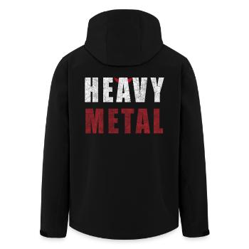 Heavy Metal Motiv - Recycelte Männer Softshell-Jacke von Stanley/Stella - Schwarz - Hinten - AI Model Male 185 light (185cm)