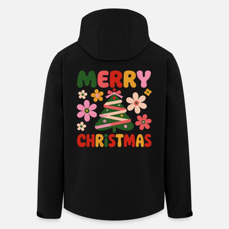 Joyeux noël - Veste softshell homme en polyester recyclé Stanley/Stella - noir