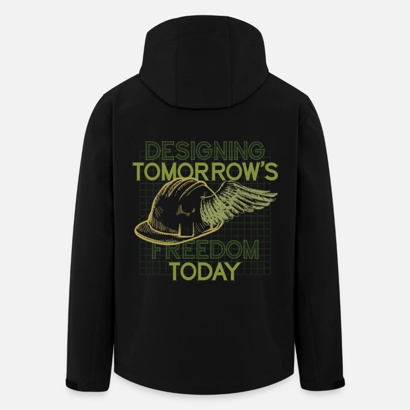 Militär Mechaniker Designing Tomorrows - Recycelte Männer Softshell-Jacke von Stanley/Stella - Schwarz
