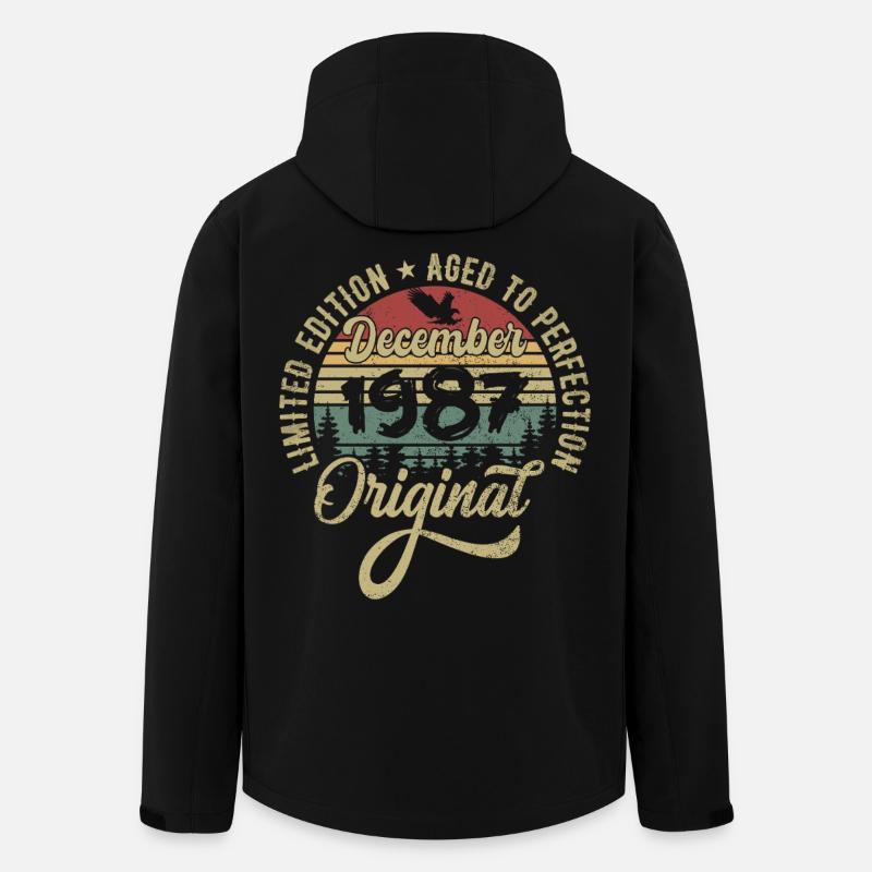 December 1987 - Legend since December 1987 - Men’s Recycled Softshell Jacket by Stanley/Stella - black