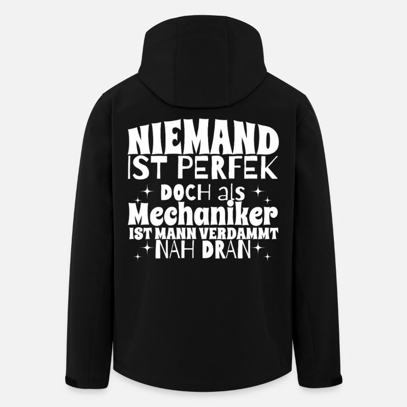 Mechaniker Handwerker Geschenk - Recycelte Männer Softshell-Jacke von Stanley/Stella - Schwarz
