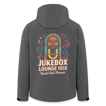 Jukebox Lounge 1958 - Veste softshell homme en polyester recyclé Stanley/Stella - noir - Dos - AI Model Male 185 light (185cm)