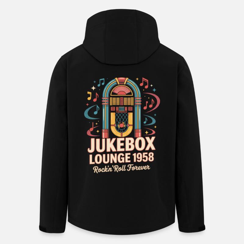 Jukebox Lounge 1958 - Recycelte Männer Softshell-Jacke von Stanley/Stella - Schwarz