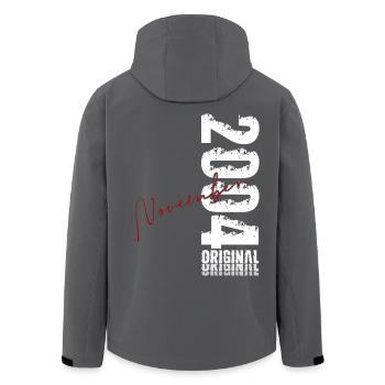 21ème Anniversaire Original Novembre Millésime 2004 - Veste softshell homme en polyester recyclé Stanley/Stella - noir - Dos - AI Model Male 185 light (185cm)